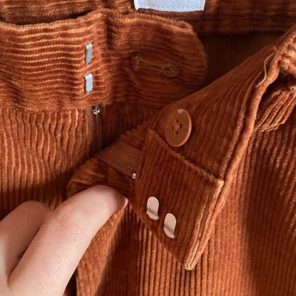 Gap brown/copper corduroy wide leg pants - Picture 3 of 5